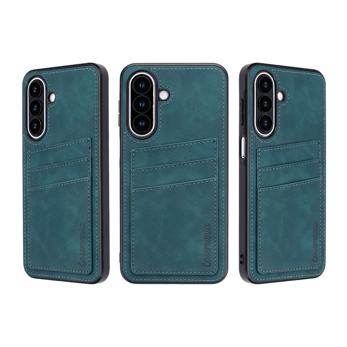 Samsung Galaxy S26 FE Hoesje - Emerald Green - Kunstleren Back Cover met Pasjeshouder