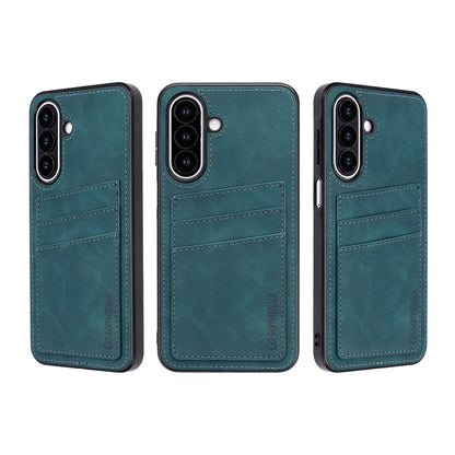Samsung Galaxy S26 FE Hoesje - Emerald Green - Kunstleren Back Cover met Pasjeshouder