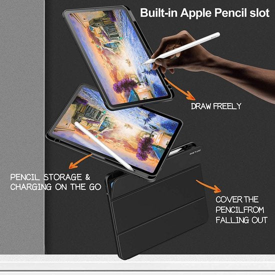 Apple iPad Air 4 10.9 (2020) Tablethoes - Blauw - Shockproof Smart Cover