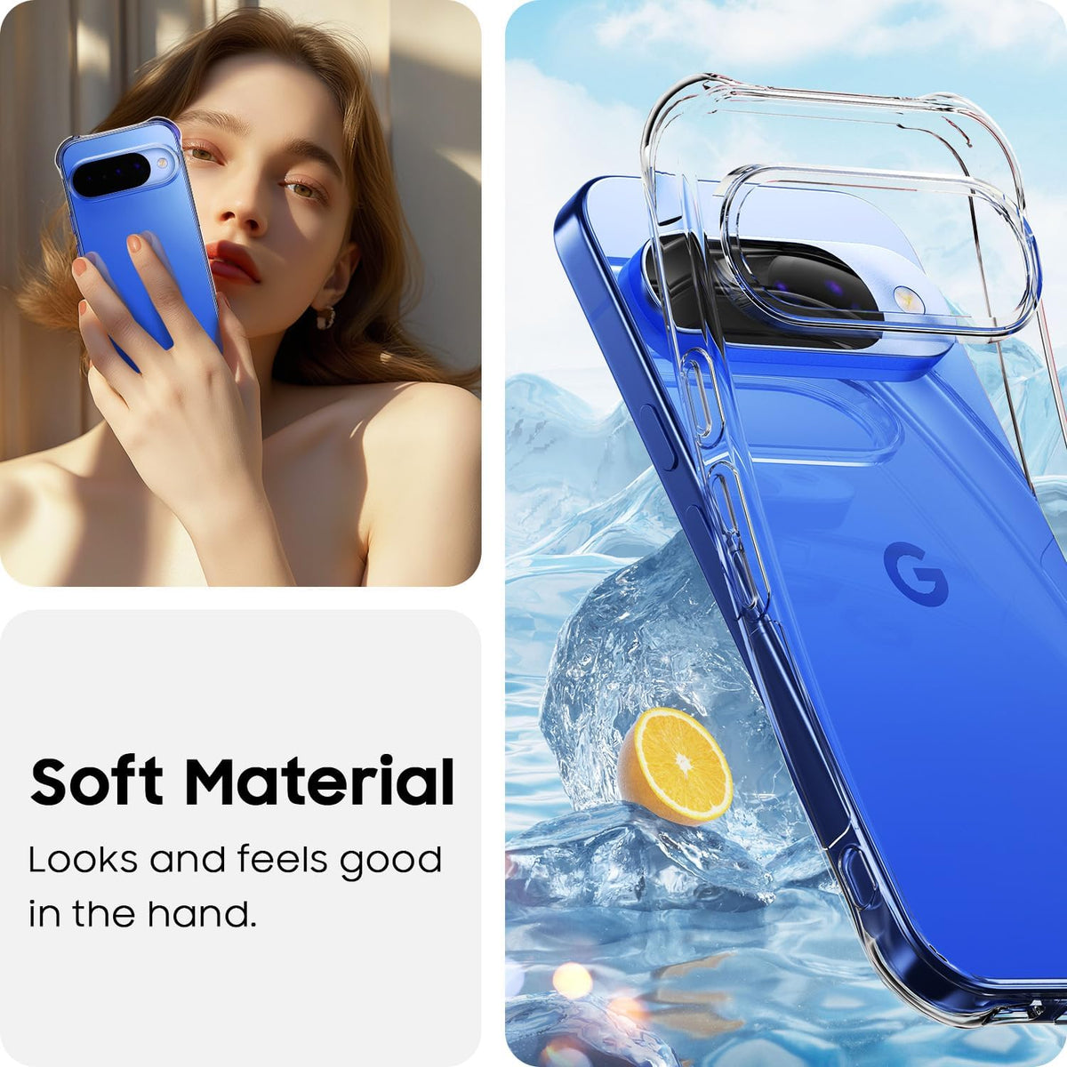 Google Pixel 10 Hülle - Transparent - Stoßfestes Backcover