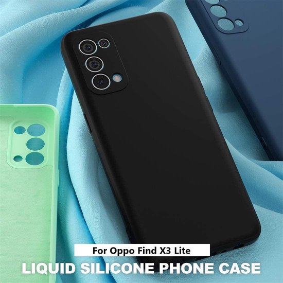 Oppo Find X3 Lite 5G Hoesje - Zwart - Siliconen Back Cover