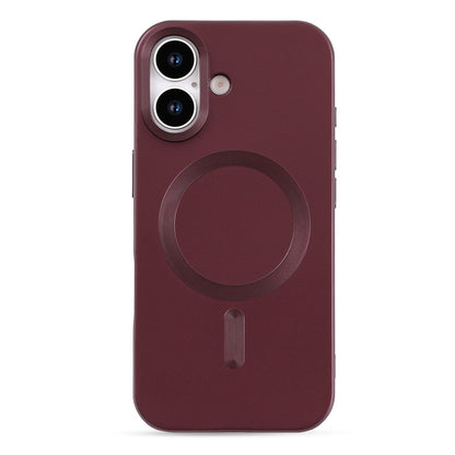 iPhone 17 Hoesje - Bordeaux - Matte Siliconen MagSafe Back Cover