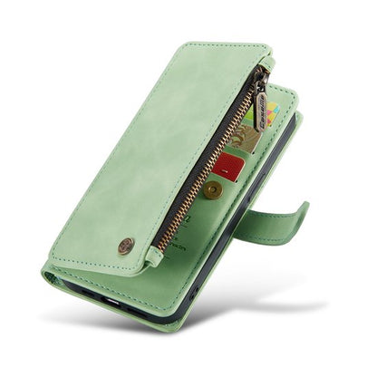 iPhone 14 Hoesje - Pistache Green - Luxe Bookcase met Rits