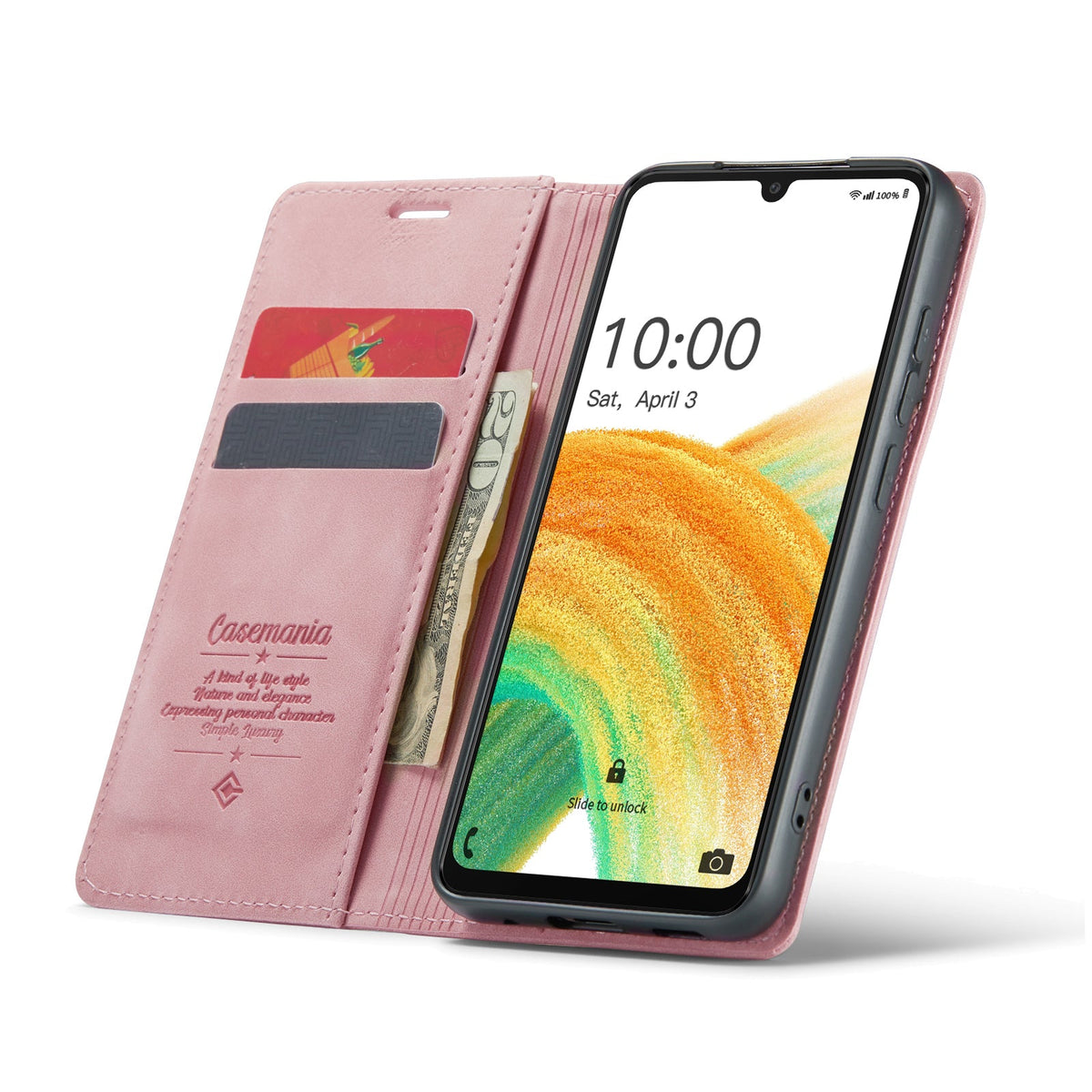 Samsung Galaxy A23 5G Hoesje - Pale Pink - Dunne Bookcase