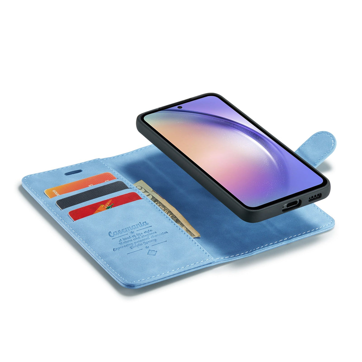 Samsung Galaxy A25 Hoesje - Sky Blue - 2 in 1 Bookcase