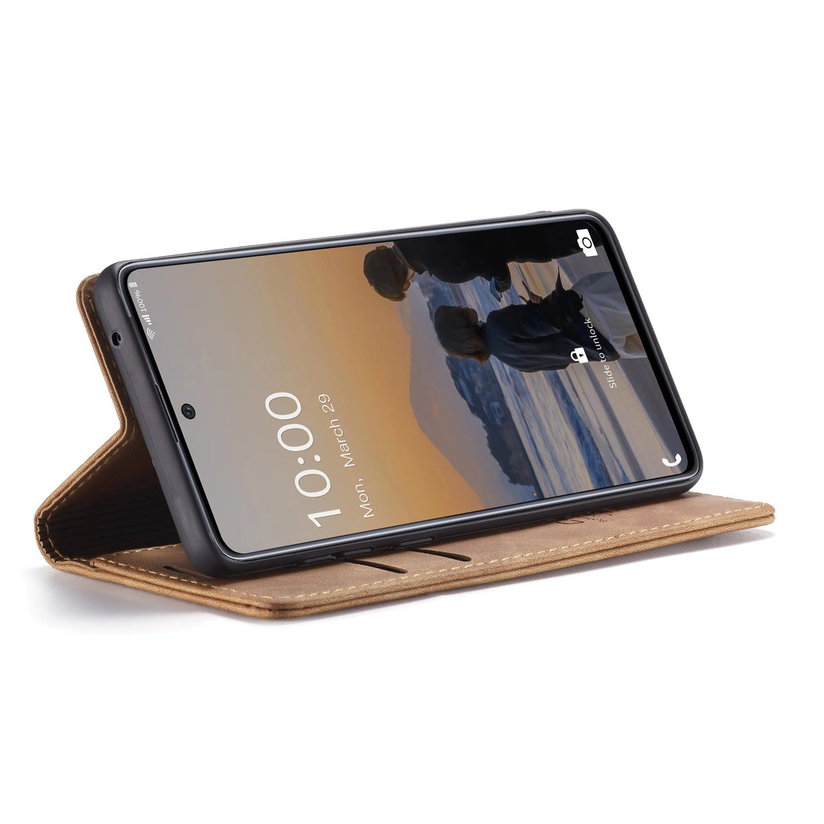 Samsung Galaxy M23 Case - Sienna Brown - Slim Wallet Case