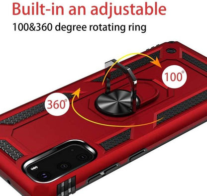 Samsung Galaxy S20 Hülle - Rot - Armor-Ständer-Backcover