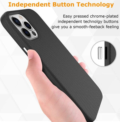 Apple iPhone 13 Pro Max Case - Black - Anti-Slip Back Cover