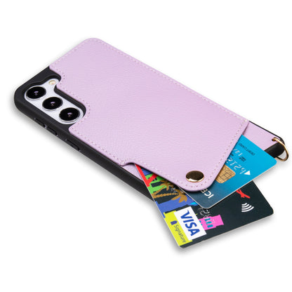 Samsung Galaxy S23 Plus Case - Purple - Back Cover with Wrist Band and Phone Band