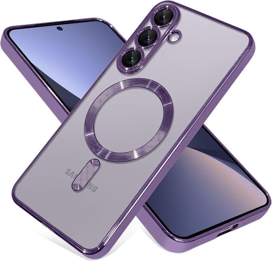 Samsung Galaxy S25 Plus Hülle - Lila - Silikon-MagSafe-Backcover