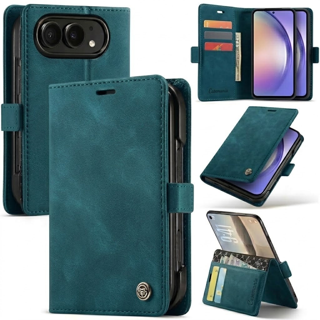Apple iPhone Duo Hoesje - Emerald Green - Dunne Bookcase