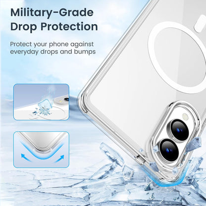 Samsung Galaxy S25 Edge Hoesje - Transparant - Anti-Shock MagSafe Back Cover