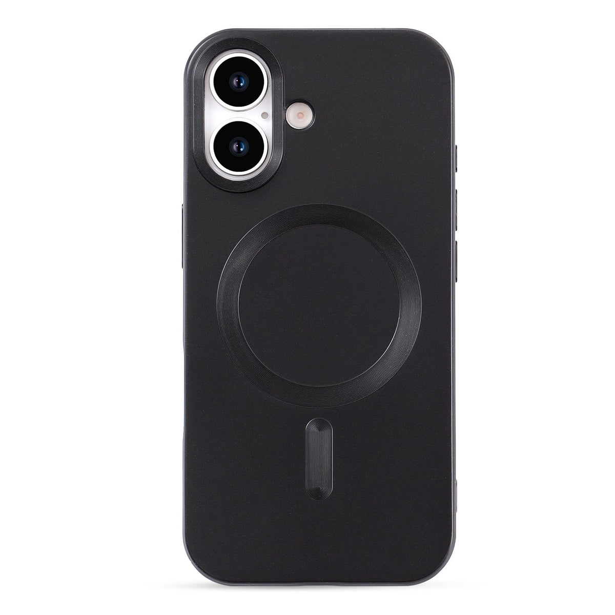 iPhone 17 Hoesje - Zwart - Matte Siliconen MagSafe Back Cover