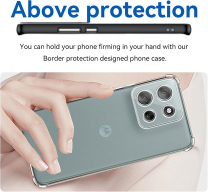 Motorola G86 5G Hoesje - Transparant - Anti-Shock Back Cover