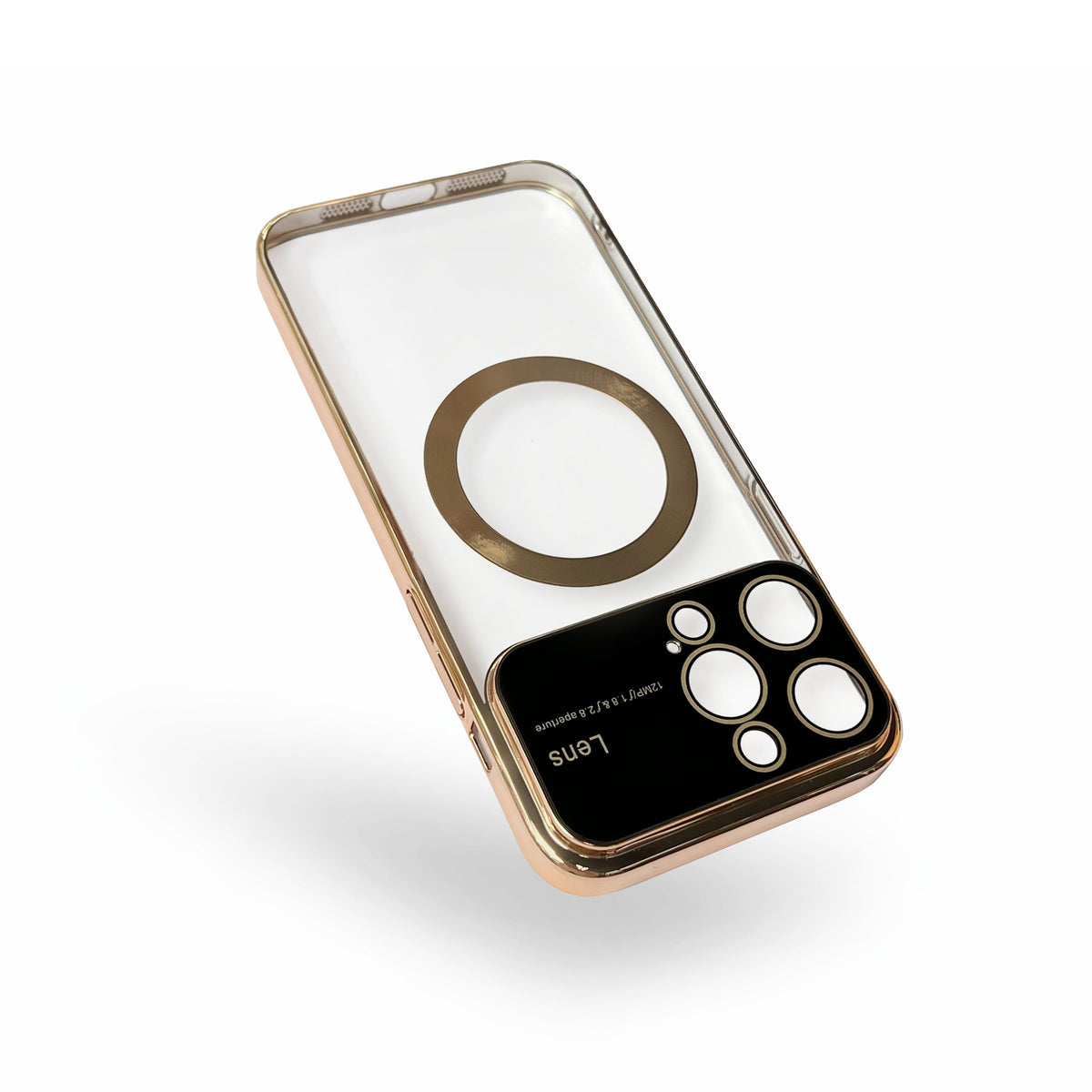 Apple iPhone 15 Pro Hoesje - Goud - Siliconen MagSafe Back Cover met Camerabescherming