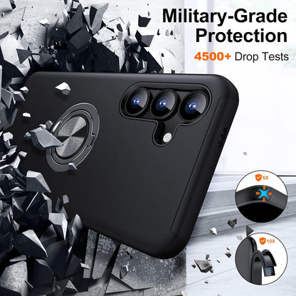 Samsung Galaxy A17 Hoesje - Zilver - Armor Kickstand Back Cover