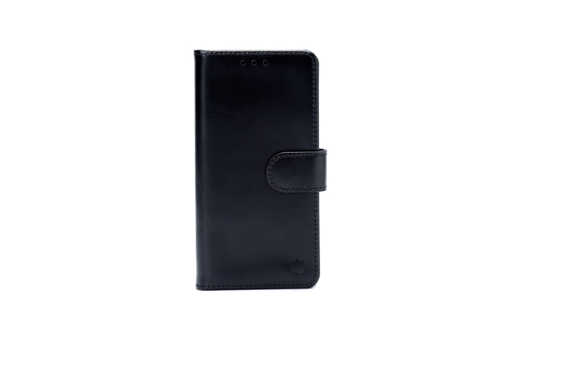 Apple iPhone 18 Pro Max Hoesje - Charcoal Gray - Echt Leren Bookcase
