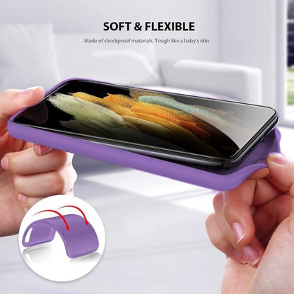 Samsung Galaxy S21 Ultra Hoesje - Paars - Siliconen Back Cover