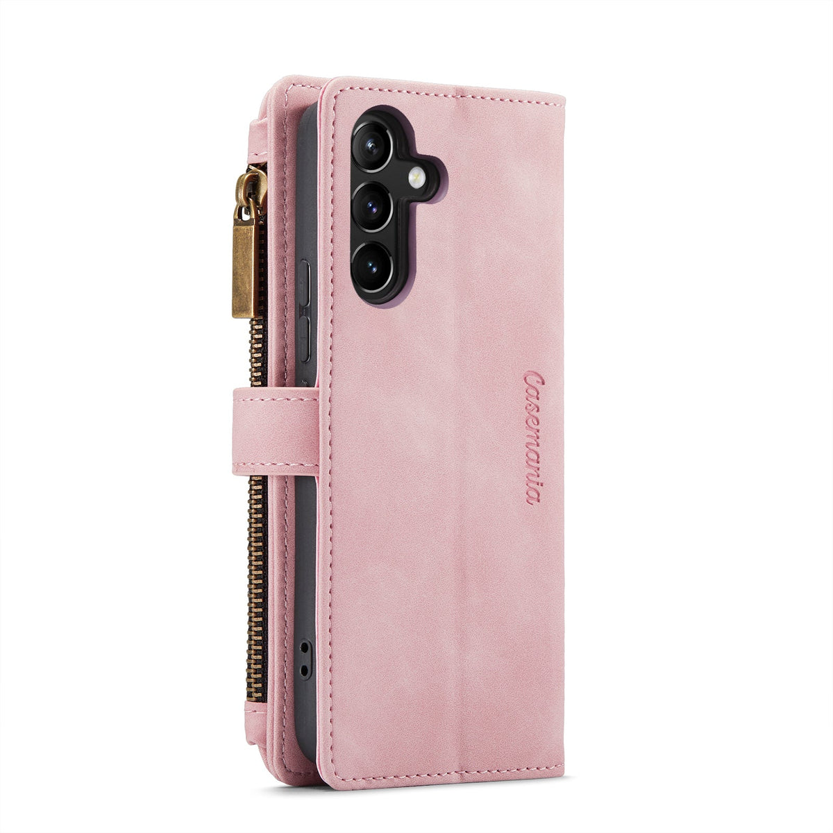 Samsung Galaxy A34 5G Hoesje - Pale Pink - Luxe Bookcase met Rits