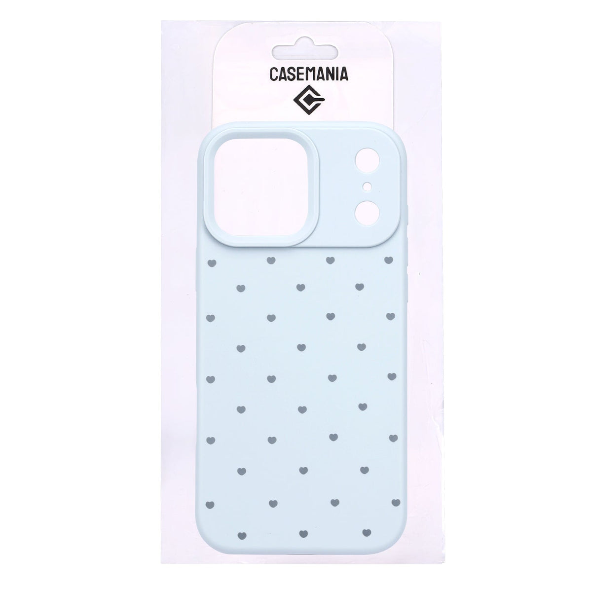 Apple iPhone 18 Pro Hoesje - Blauw - Hartjes Back Cover