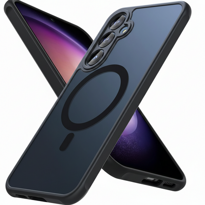 Samsung Galaxy A27 Hülle - Dunkelblau - Matte Armor MagSafe Backcover mit Kameraschutz