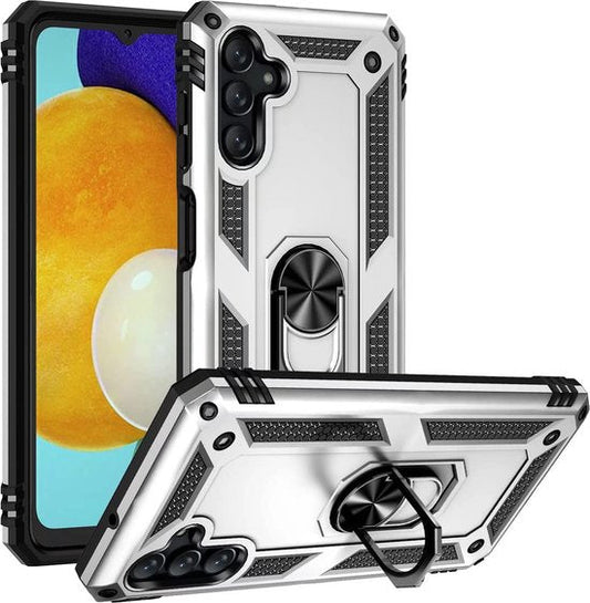 Samsung Galaxy A04S & M13 Case - Grey - Armour Kickstand Back Cover
