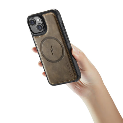 Apple iPhone 13 Hoesje - Sienna Brown - Kunstleer MagSafe Back Cover
