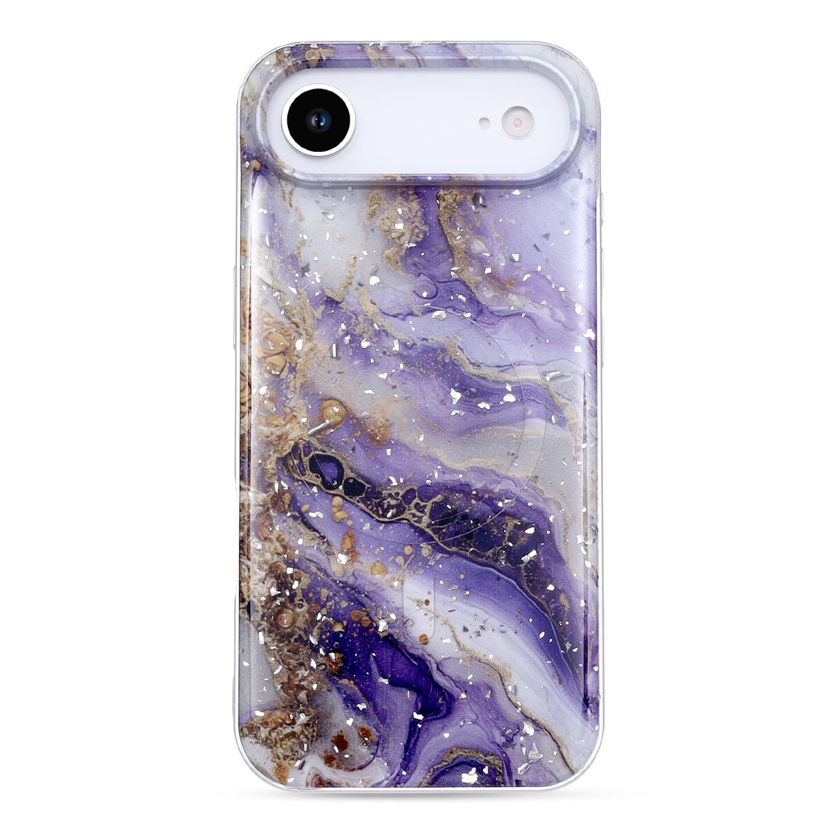 Apple iPhone Air Case - Purple - Marble Glitter MagSafe Back Cover
