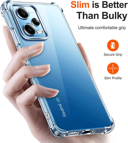 Xiaomi Redmi Note 12 5G Hoesje - Transparant - Anti-Shock Back Cover