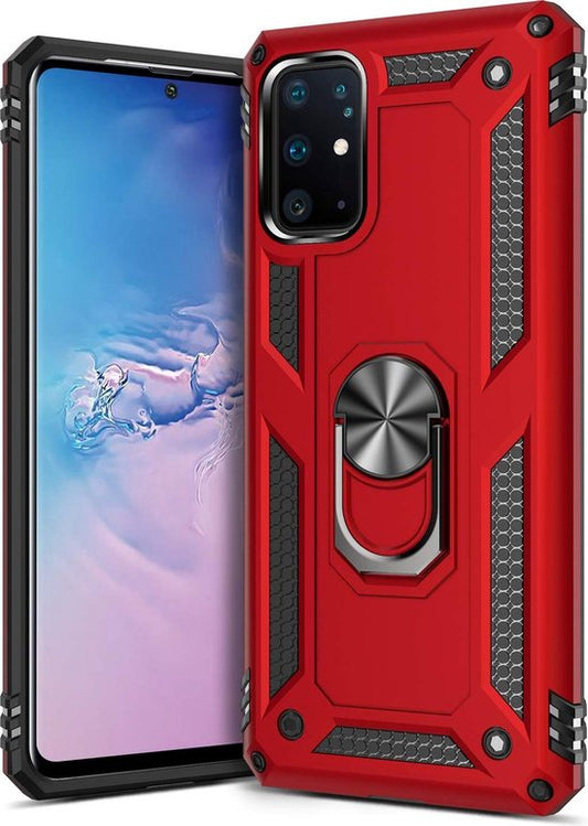 Samsung Galaxy S20 Plus Hülle - Rot - Armor-Ständer-Backcover