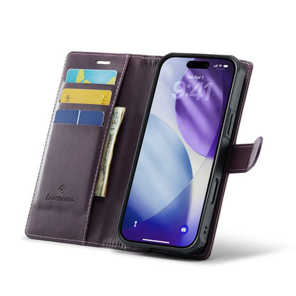 Apple iPhone 17 Pro Hoesje - Dark Purple - Luxe 2 in 1 MagSafe Bookcase