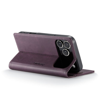 Apple iPhone 18 Pro Hoesje - Dark Purple - Luxe Dunne Bookcase