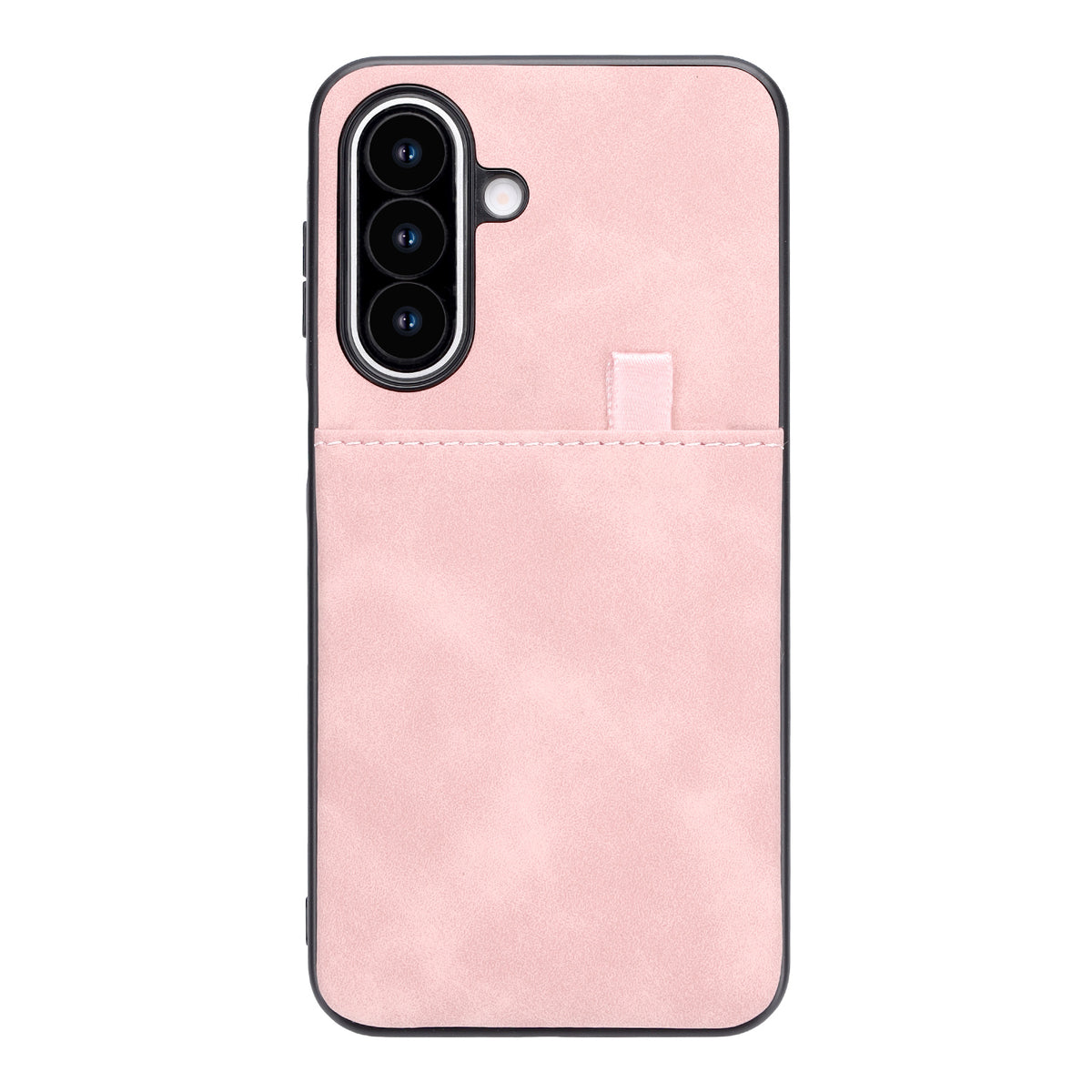 Samsung Galaxy A27 Hoesje - Pale Pink - Kunstleren Back Cover met Pull-Tab Pasjeshouder