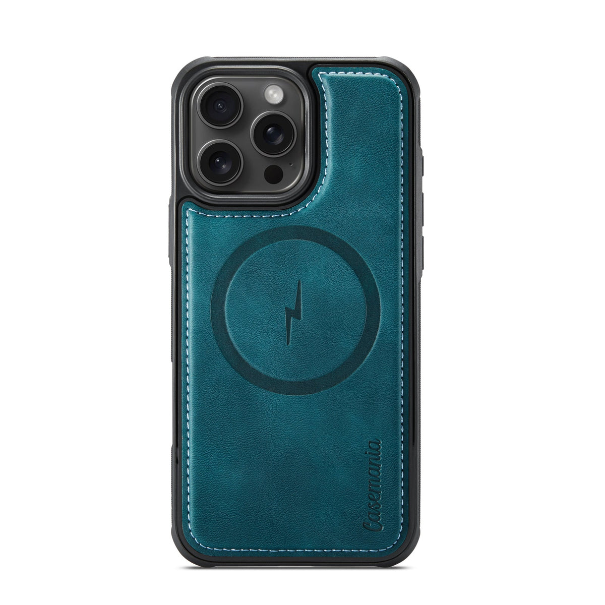 Apple iPhone 16 Pro Max Hoesje - Emerald Green - Kunstleer MagSafe Back Cover