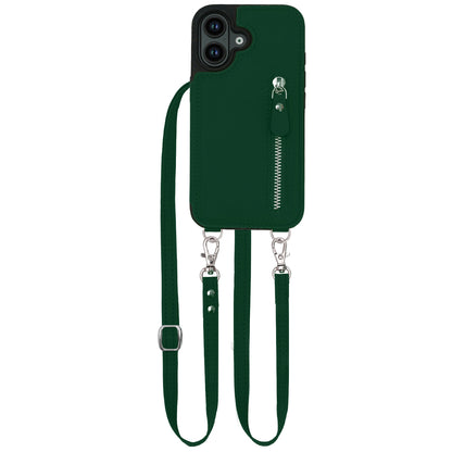 Luna | Crossbody Back Cover met Rits | Emerald Green