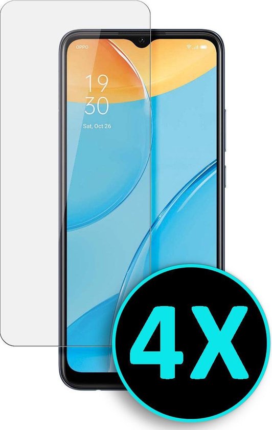 OPPO A16S Screenprotector - Tempered Glass - 4 Stuks