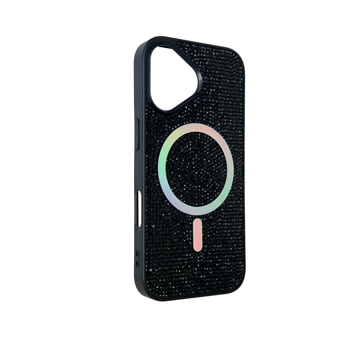 Apple iPhone 17 Hülle - Schwarz - Diamant Glitzer MagSafe Backcover