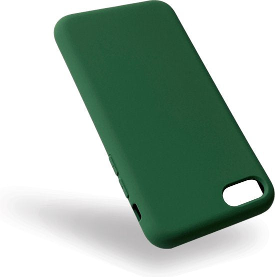 Coque Apple iPhone SE (2022) - Vert foncé - Étui arrière en silicone