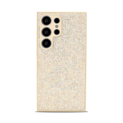 Samsung Galaxy S22 Ultra Hoesje - Goud - Diamant Glitter Back Cover