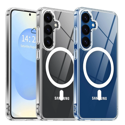 Samsung Galaxy S26 Hoesje - Transparant - Siliconen MagSafe Back Cover