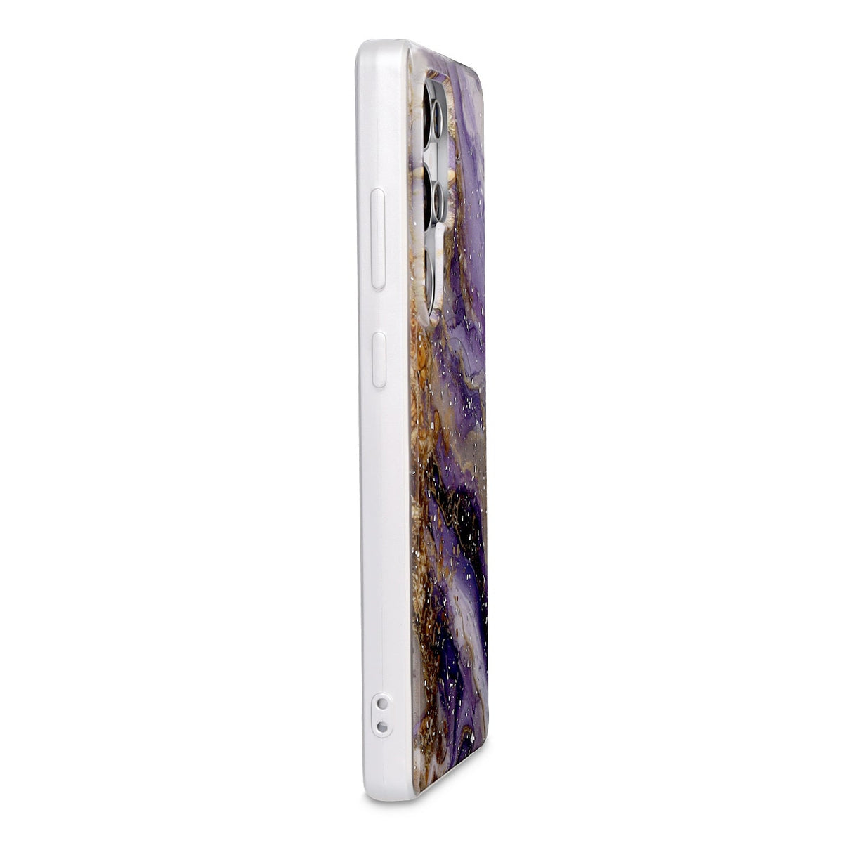 Samsung Galaxy S25 Ultra Hoesje - Paars - Marmer MagSafe Back Cover
