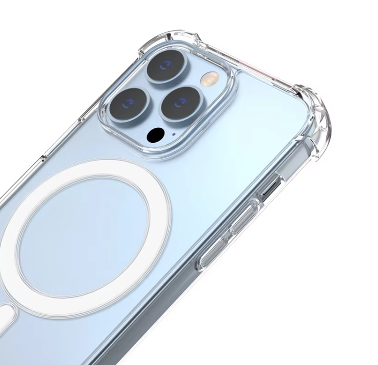 iPhone 16 Pro Hoesje - Transparant - Anti-Shock MagSafe Back Cover