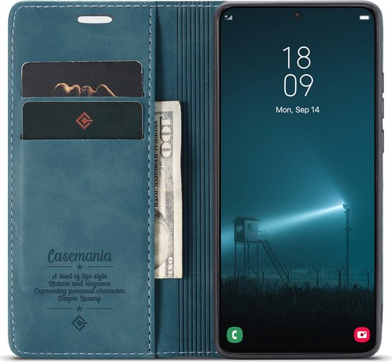 Samsung Galaxy S23 Hoesje - Emerald Green - Dunne Bookcase