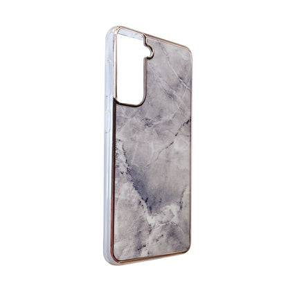 Samsung Galaxy S24 Hoesje - Steen - Siliconen Marmer Back Cover