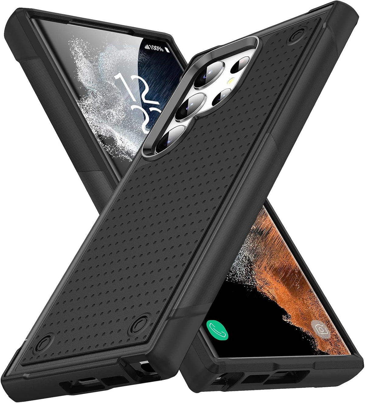 Samsung Galaxy S25 Ultra Hoesje - Zwart - Heavy Duty Armor Back Cover
