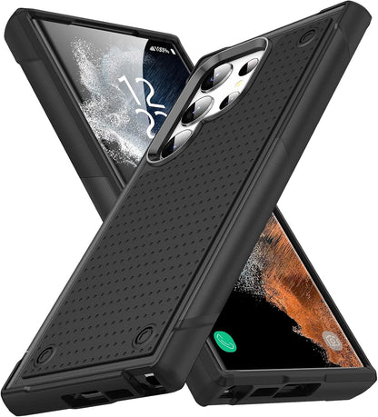 Samsung Galaxy S25 Ultra Hoesje - Zwart - Heavy Duty Armor Back Cover
