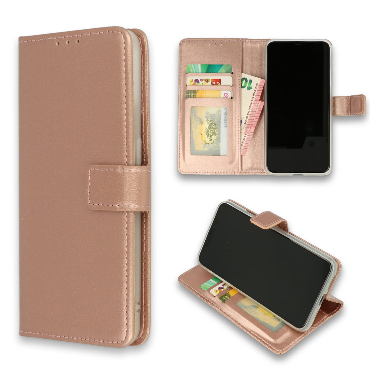 Motorola E7 Plus Hoesje - Roségoud - Bookcase