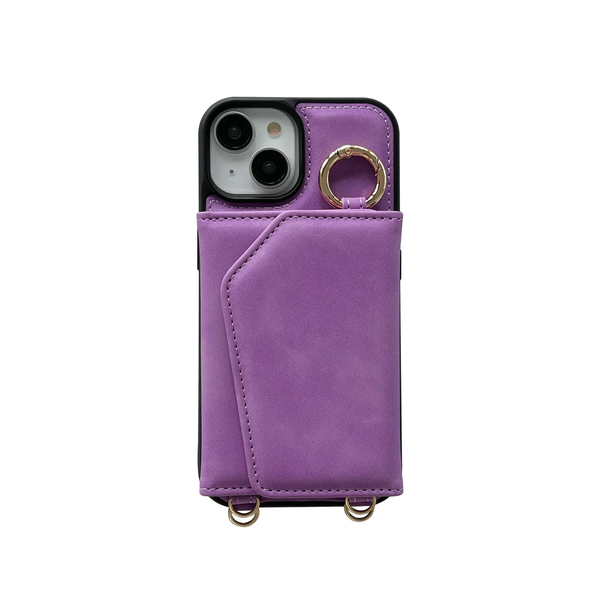 iPhone 13 Hoesje - Bright Lila - Spiegeltje Back Cover