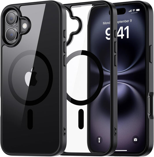 Coque Apple iPhone 16 - Noir - Coque arrière Bumper MagSafe