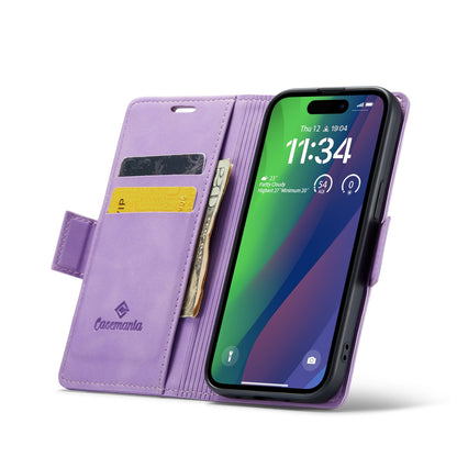 Apple iPhone 15 Hoesje - Bright Lila - Portemonnee MagSafe Bookcase